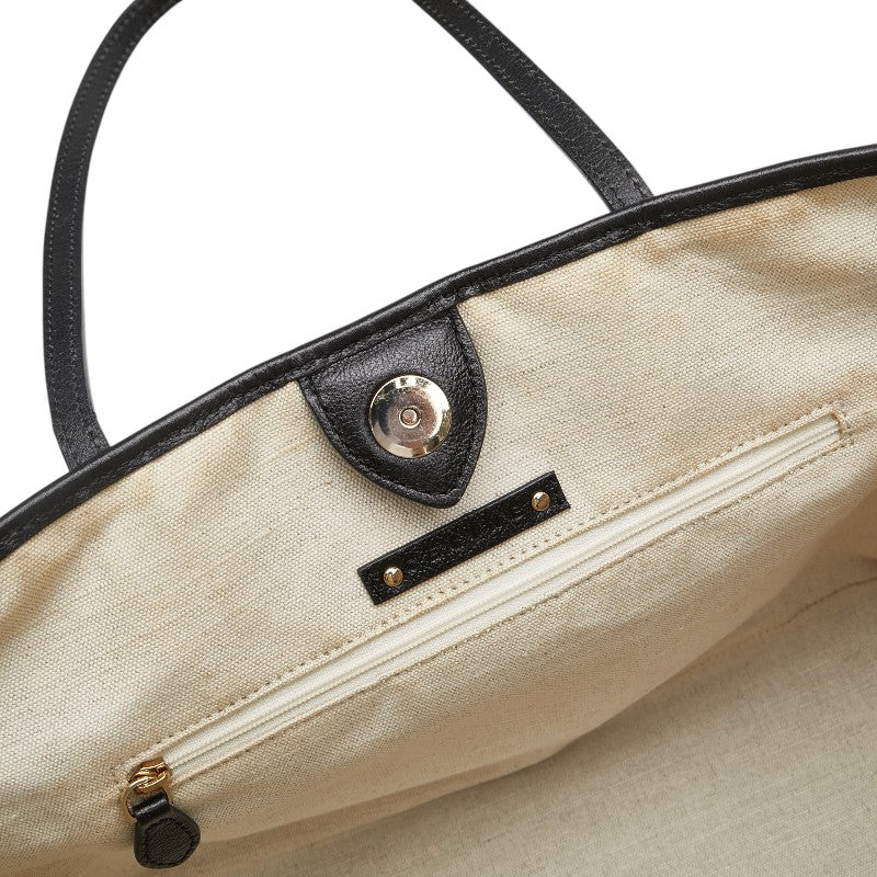 セリーヌ サルキー トートバッグ ブラック PVC レザー レディース CELINE 【中古】
