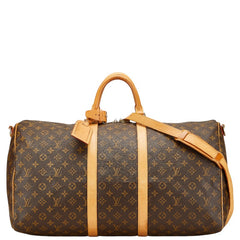 ルイ ヴィトン モノグラム キーポル バンドリエール55 ボストンバッグ ショルダーバッグ 2WAY M41414 ブラウン PVC レザー レディース LOUIS VUITTON 【中古】