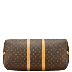 ルイ ヴィトン モノグラム キーポル バンドリエール55 ボストンバッグ ショルダーバッグ 2WAY M41414 ブラウン PVC レザー レディース LOUIS VUITTON 【中古】