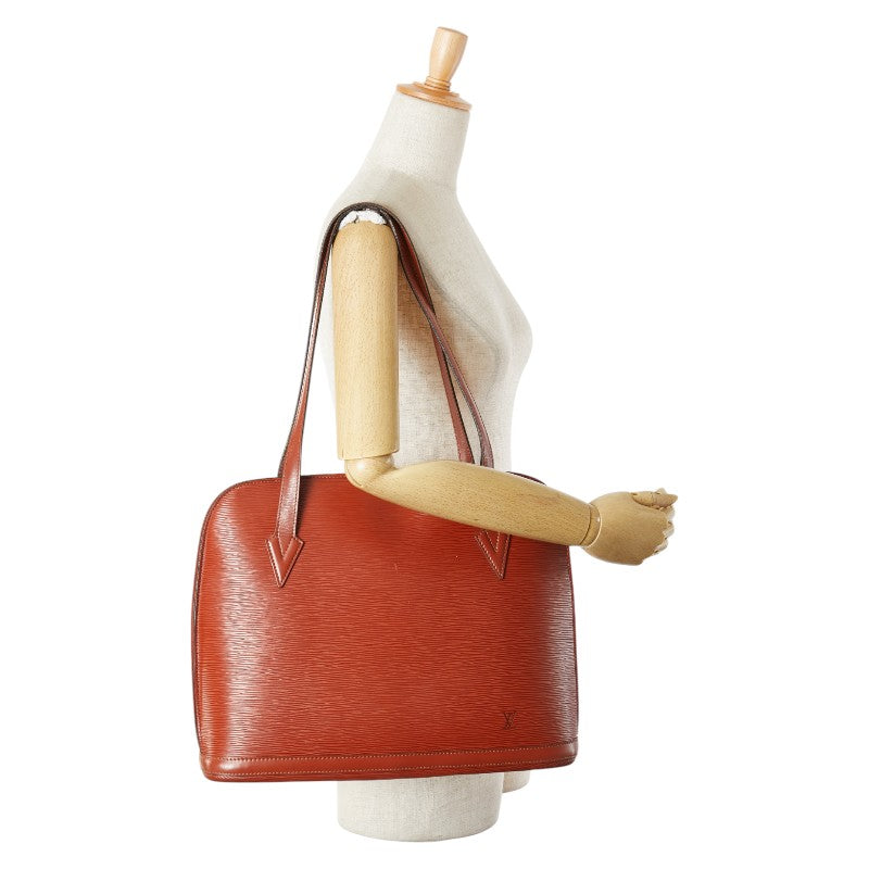 ルイ ヴィトン エピ リュサック トートバッグ ショルダーバッグ M52283 ケニアブラウン レザー レディース LOUIS VUITTON 【中古】