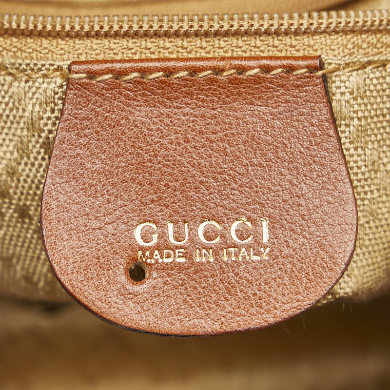 グッチ バンブー リュック バックパック 003 1705 0030 ブラウン レザー レディース GUCCI 【中古】