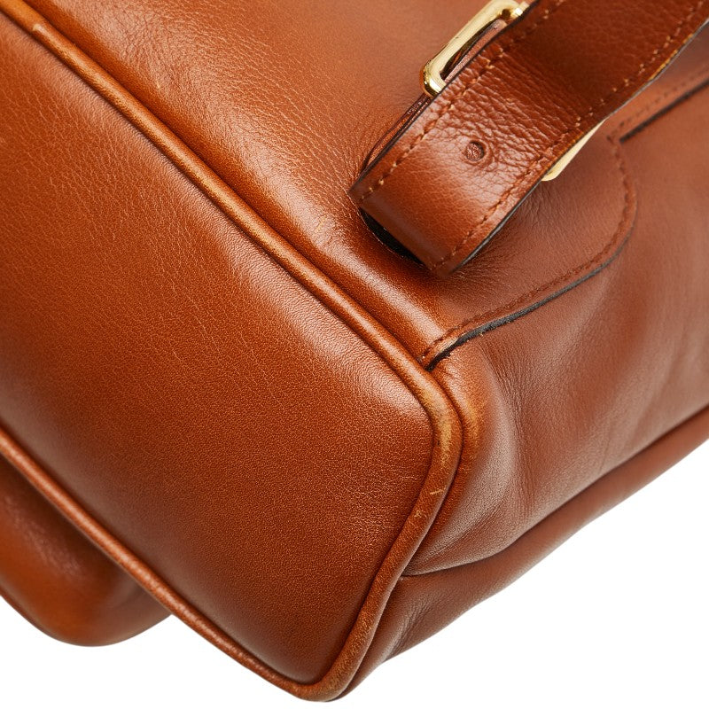 グッチ バンブー リュック バックパック 003 1705 0030 ブラウン レザー レディース GUCCI 【中古】