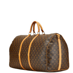 ルイ ヴィトン モノグラム キーポル バンドリエール60 ボストンバッグ ショルダーバッグ 2WAY M41412 ブラウン PVC レザー レディース LOUIS VUITTON 【中古】