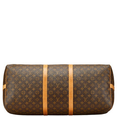 ルイ ヴィトン モノグラム キーポル バンドリエール60 ボストンバッグ ショルダーバッグ 2WAY M41412 ブラウン PVC レザー レディース LOUIS VUITTON 【中古】