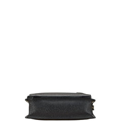 プラダ 三角ロゴプレート ビジネスバッグ ショルダーバッグ 2WAY ブラック サフィアーノ レザー レディース PRADA 【中古】