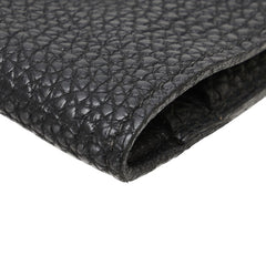 エルメス ドゴンデュオ ドゴンGM 長財布 ブラック トゴ レディース HERMES 【中古】