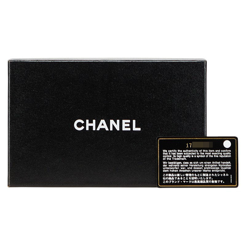 シャネル マトラッセ ココマーク 長財布 A50096 レッド キャビアスキン レディース CHANEL 【中古】