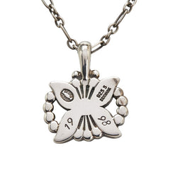 ジョージジェンセン フラワー 花 モチーフ ネックレス SV925 シルバー レディース Georg Jensen 【中古】