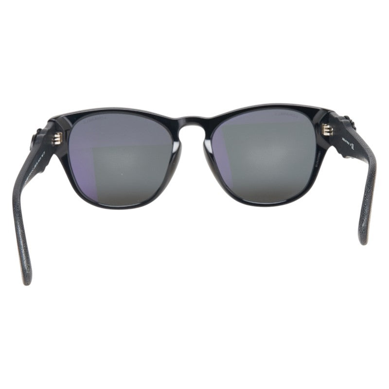 シャネル ウェリントン ココマーク サングラス 5455-Q-B 888/S4 ブラック プラスチック レザー レディース CHANEL 【中古】