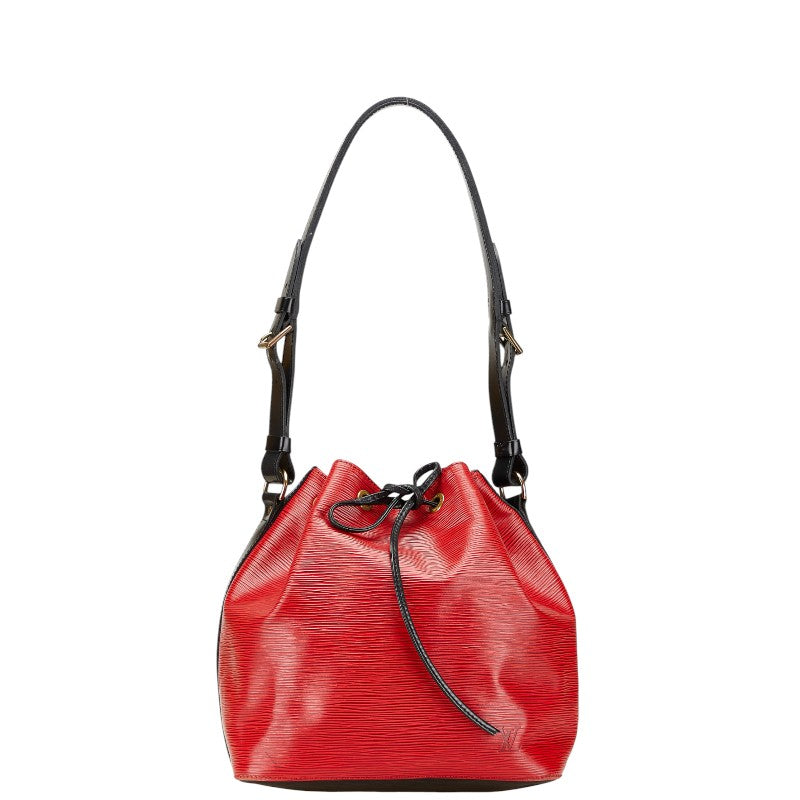 ルイ ヴィトン エピ プチノエ ショルダーバッグ M44172 カスティリアンレッド ノワール レザー レディース LOUIS VUITTON 【中古】