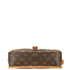ルイ ヴィトン モノグラム ソローニュ 斜め掛け ショルダーバッグ M42250 ブラウン PVC レザー レディース LOUIS VUITTON 【中古】