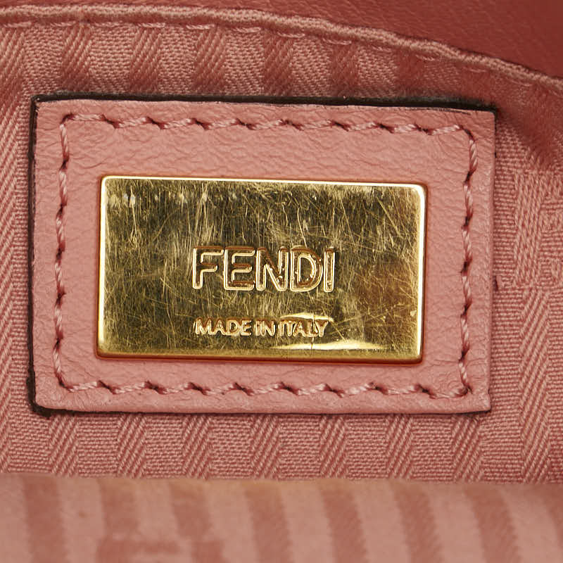 フェンディ プチ トゥージュール ハンドバッグ ショルダーバッグ 2WAY ピンク レザー レディース FENDI 【中古】
