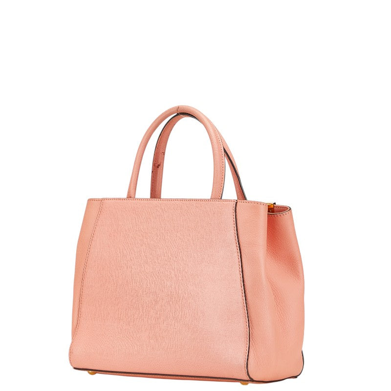フェンディ プチ トゥージュール ハンドバッグ ショルダーバッグ 2WAY ピンク レザー レディース FENDI 【中古】