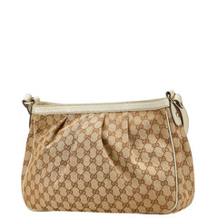 グッチ GGキャンバス スーキー 斜め掛け ショルダーバッグ 296834 ベージュ ゴールド キャンバス レザー レディース GUCCI 【中古】