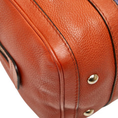 グッチ シェリーライン ミニボストンバッグ ショルダーバッグ 2WAY 269876 オレンジ パープル キャンバス レザー レディース GUCCI 【中古】