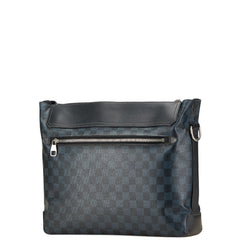 ルイ ヴィトン ダミエ コバルト グリニッジ ショルダーバッグ メッセンジャーバッグ N41348 ネイビー ブラック PVC レザー メンズ LOUIS VUITTON 【中古】