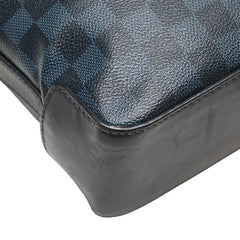 ルイ ヴィトン ダミエ コバルト グリニッジ ショルダーバッグ メッセンジャーバッグ N41348 ネイビー ブラック PVC レザー メンズ LOUIS VUITTON 【中古】