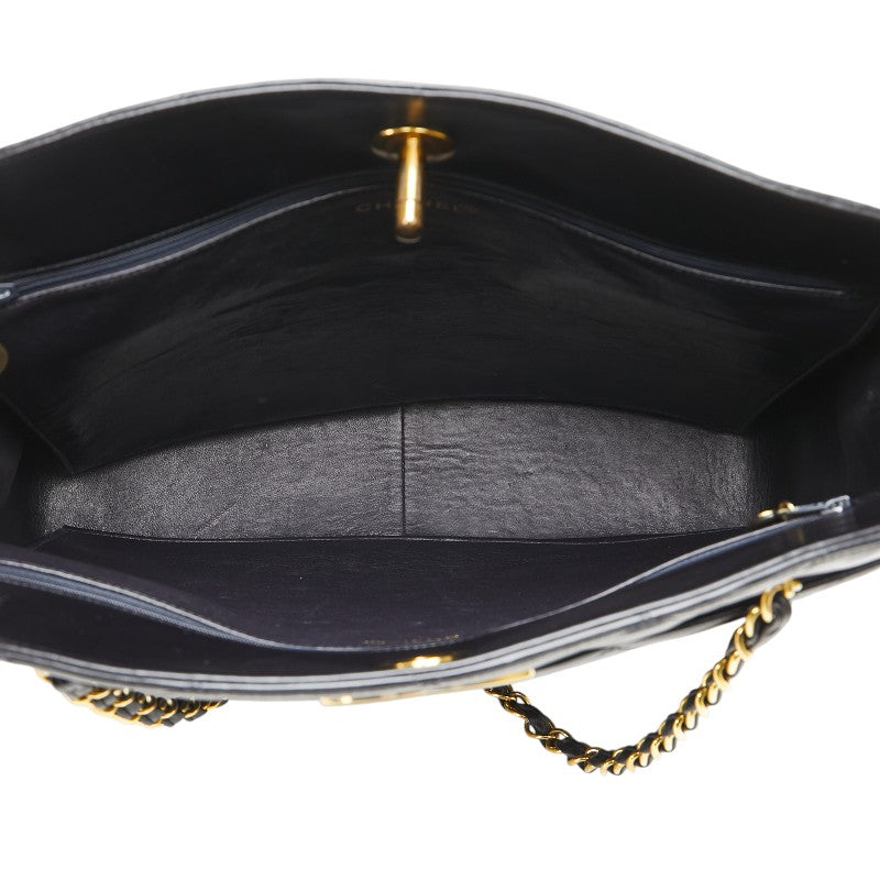 シャネル マトラッセ ココマーク チェーン ショルダーバッグ トートバッグ ブラック ラムスキン レディース CHANEL 【中古】