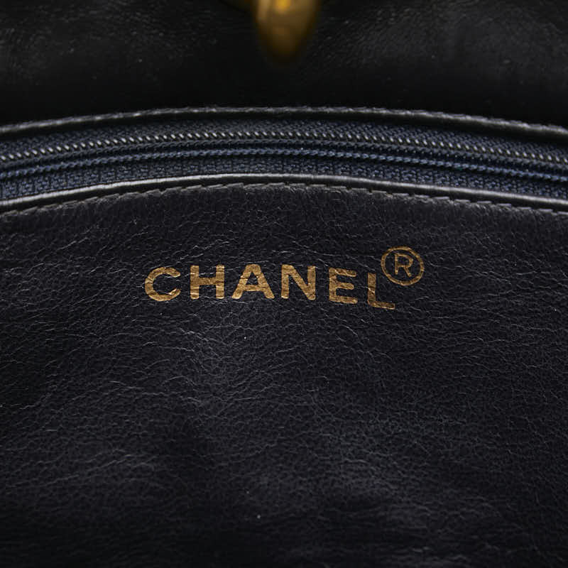 シャネル マトラッセ ココマーク チェーン ショルダーバッグ トートバッグ ブラック ラムスキン レディース CHANEL 【中古】
