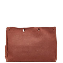 エルメス エールバッグ カバスGM 替えバッグ ブラウン キャンバス レディース HERMES 【中古】