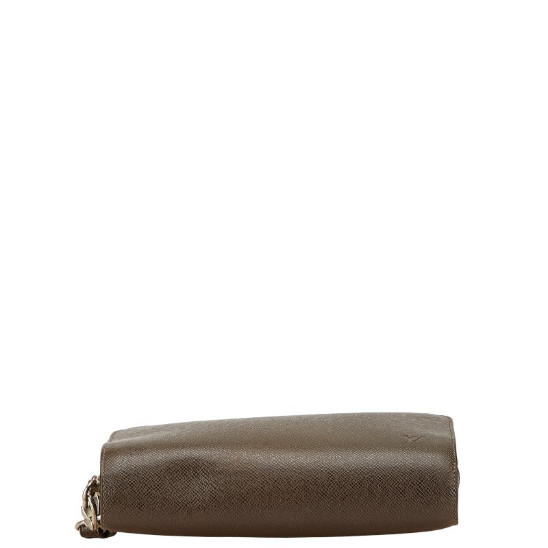 ルイ ヴィトン タイガ バイカル セカンドバッグ クラッチバッグ M30188 グリズリ ブラウン レザー メンズ LOUIS VUITTON 【中古】
