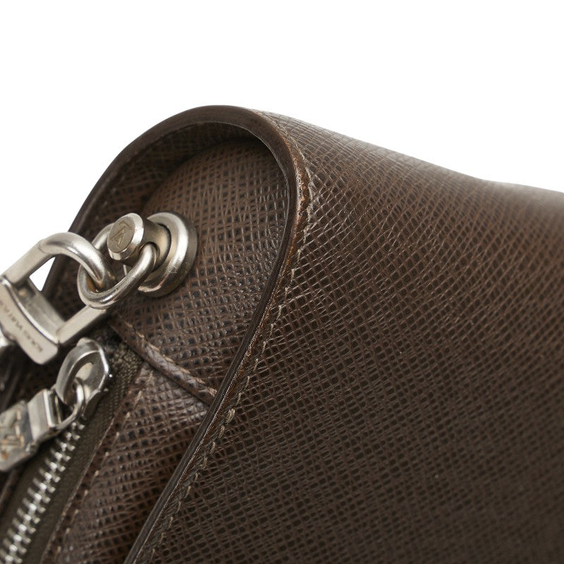ルイ ヴィトン タイガ バイカル セカンドバッグ クラッチバッグ M30188 グリズリ ブラウン レザー メンズ LOUIS VUITTON 【中古】