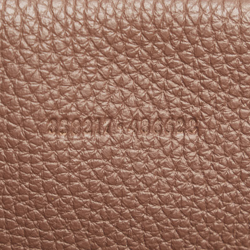 グッチ バンブー トートバッグ ショルダーバッグ 2WAY 358217 ブラウン ブラック レザー レディース GUCCI 【中古】