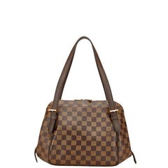 ルイ ヴィトン ダミエ ベレムMM ハンドバッグ N51174 ブラウン PVC レザー レディース LOUIS VUITTON 【中古】