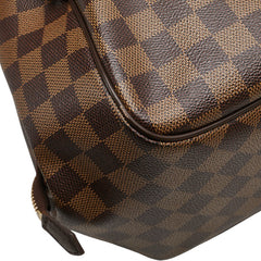 ルイ ヴィトン ダミエ ベレムMM ハンドバッグ N51174 ブラウン PVC レザー レディース LOUIS VUITTON 【中古】