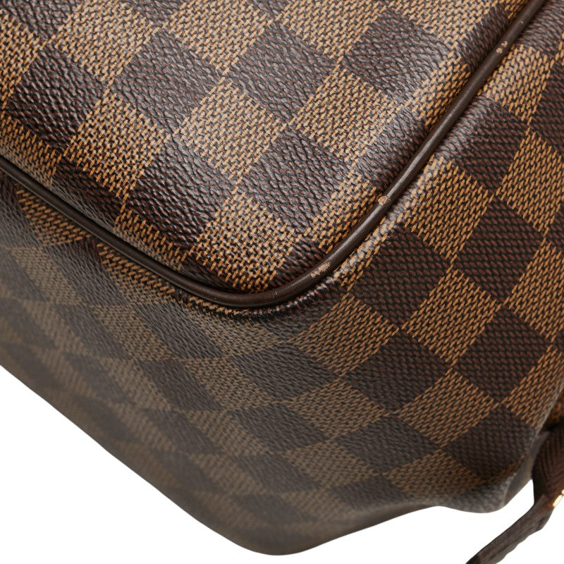 ルイ ヴィトン ダミエ ベレムMM ハンドバッグ N51174 ブラウン PVC レザー レディース LOUIS VUITTON 【中古】