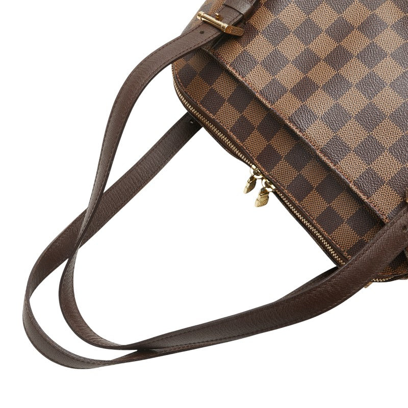 ルイ ヴィトン ダミエ ベレムMM ハンドバッグ N51174 ブラウン PVC レザー レディース LOUIS VUITTON 【中古】