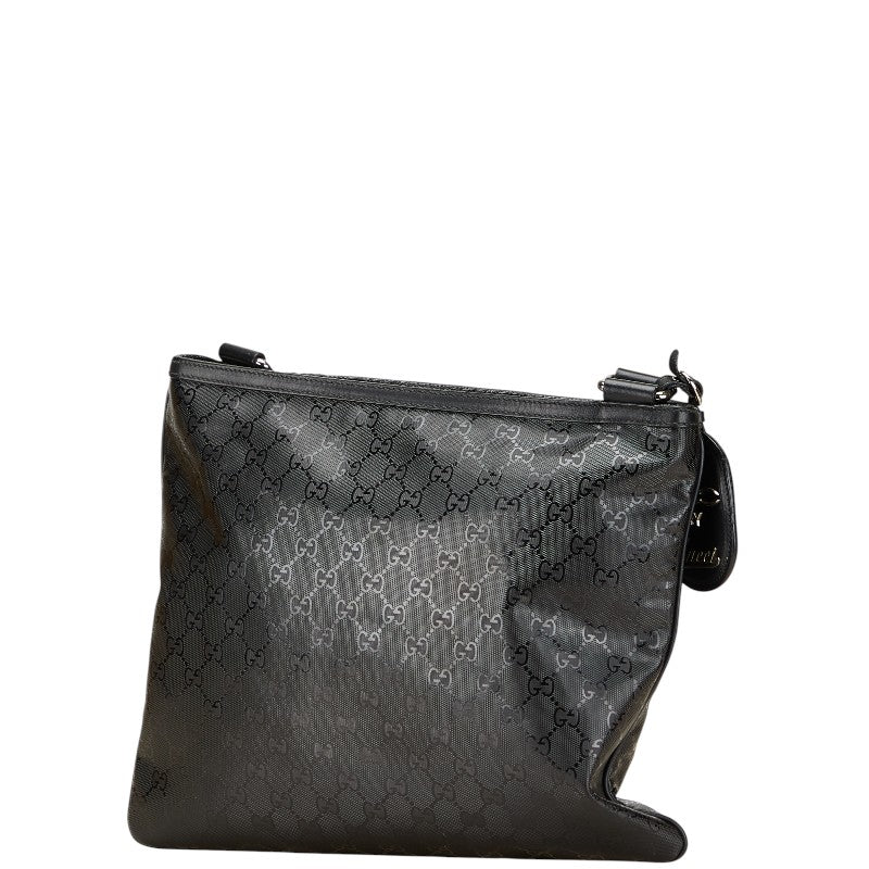 グッチ シェリーライン GGインプリメ 斜め掛け ショルダーバッグ 269379 ブラック PVC レザー レディース GUCCI 【中古】