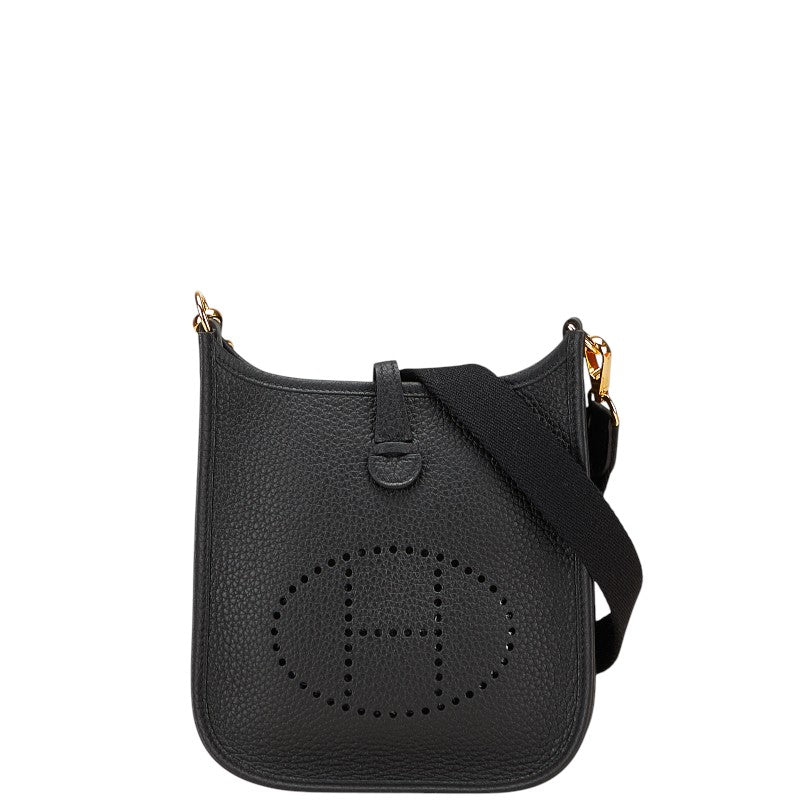 エルメス エブリンTPM 斜め掛け ショルダーバッグ ブラック ゴールド金具 トリヨンクレマンス レディース HERMES 【中古】