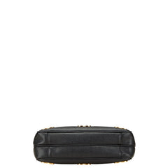 シャネル トリプルココマーク チェーン トートバッグ ブラック キャビアスキン レディース CHANEL 【中古】