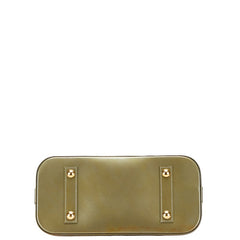 ルイ ヴィトン モノグラム ヴェルニ アルマPM ハンドバッグ M91582 ヴェールオリーヴ パテントレザー レディース LOUIS VUITTON 【中古】