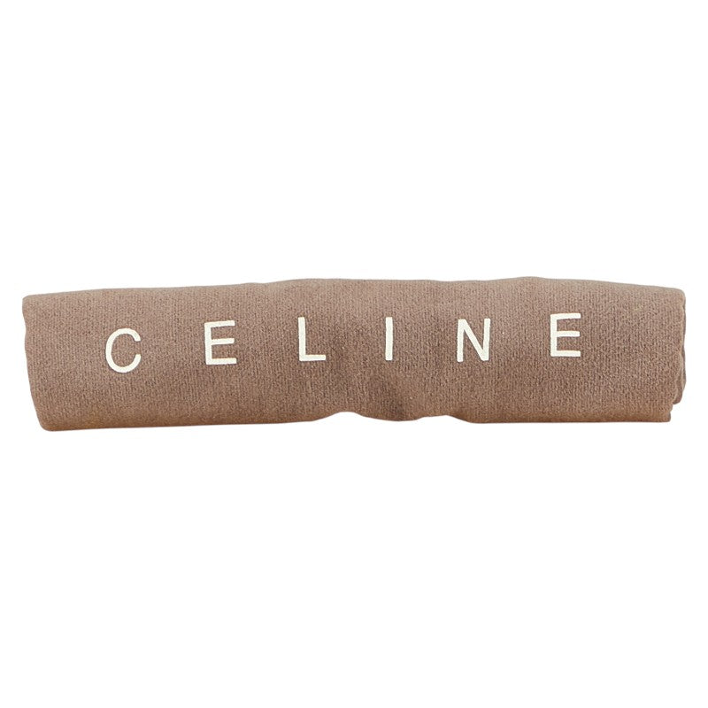 セリーヌ Cマカダム ショルダーバッグ ブルー ホワイト キャンバス レザー レディース CELINE 【中古】
