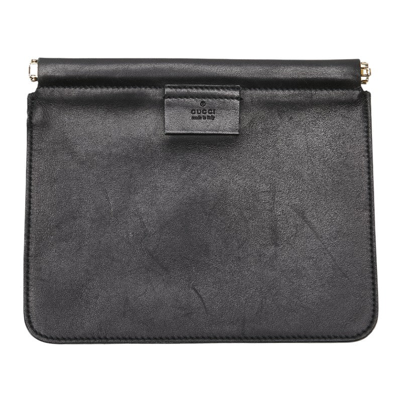 グッチ トートバッグ ハンドバッグ 94885 ブラック レザー レディース GUCCI 【中古】