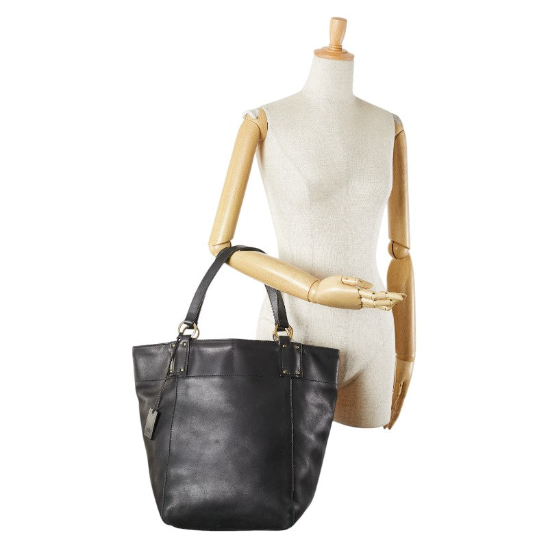 グッチ トートバッグ ハンドバッグ 94885 ブラック レザー レディース GUCCI 【中古】