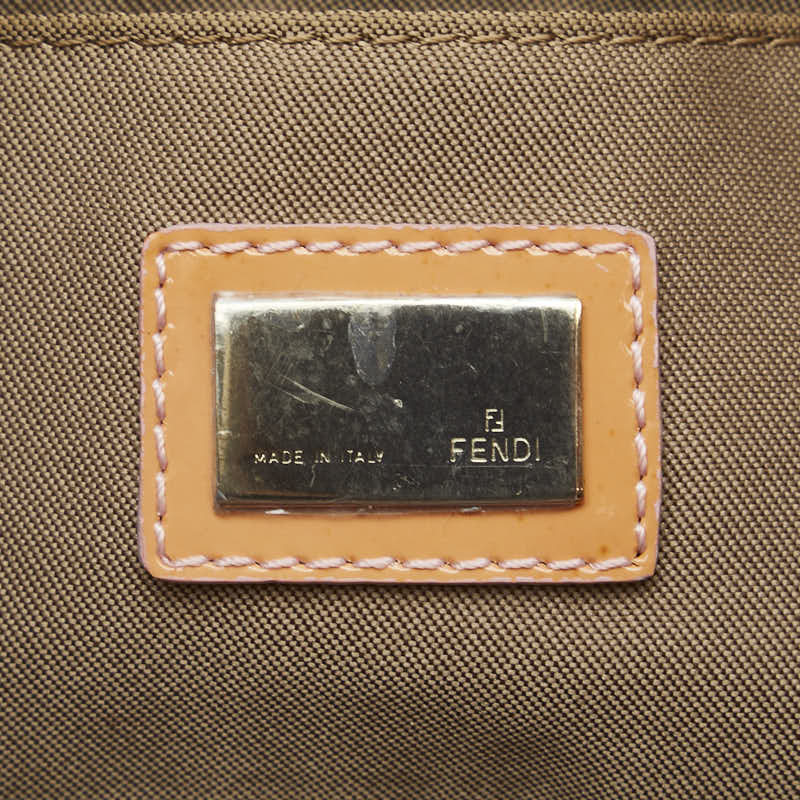 フェンディ 肩掛け ショルダーバッグ ハンドバッグ オレンジ パテントレザー レディース FENDI 【中古】