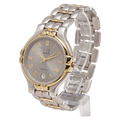 ダンヒル 腕時計 クオーツ シルバー文字盤 ステンレススチール メッキ レディース Dunhill 【中古】