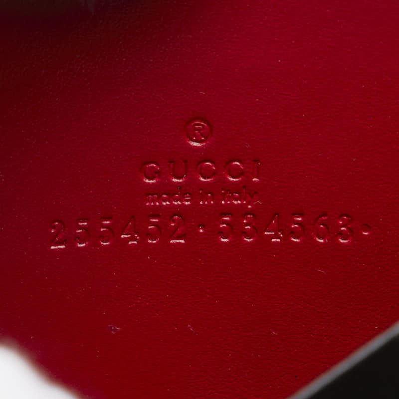 グッチ グッチシマ コインケース 小銭入れ 255452 レッド レザー レディース GUCCI 【中古】