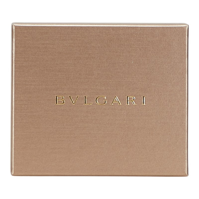 ブルガリ ブルガリブルガリ マン 札入れ 二つ折り クロージャー ネイビー レザー レディース BVLGARI 【中古】