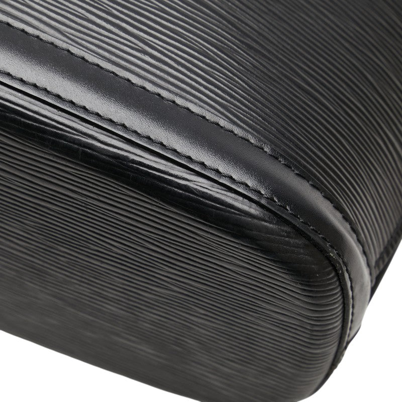 ルイ ヴィトン エピ リュサック ワンショルダーバッグ トートバッグ M52282 ノワール ブラック レザー レディース LOUIS VUITTON 【中古】