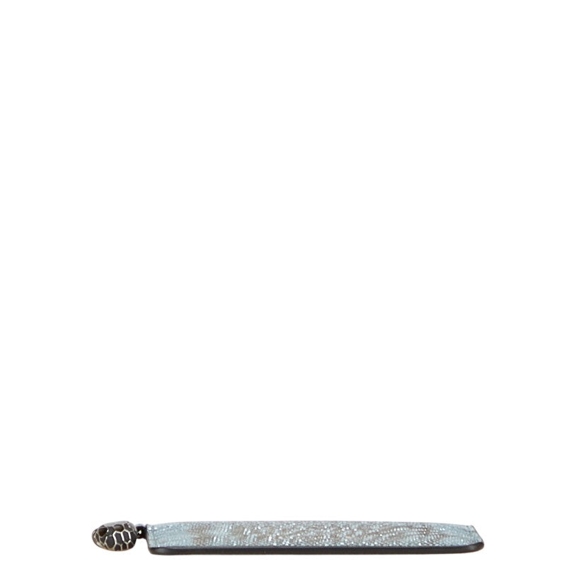 ブルガリ セルペンティ カードケース ブルー レザー レディース BVLGARI 【中古】