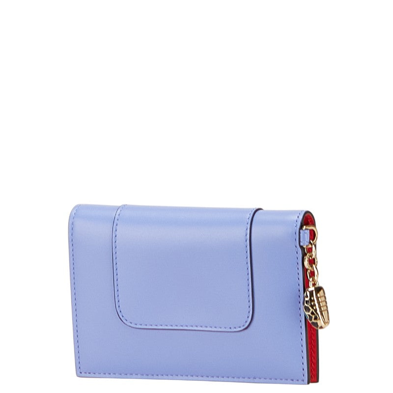 ブルガリ セルペンティ フォーエバー カードケース パープル ピンク レザー レディース BVLGARI 【中古】