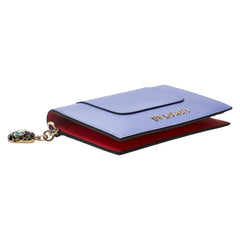 ブルガリ セルペンティ フォーエバー カードケース パープル ピンク レザー レディース BVLGARI 【中古】