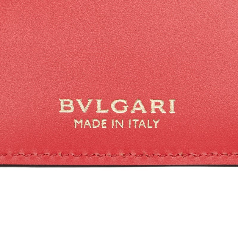 ブルガリ セルペンティ フォーエバー カードケース パープル ピンク レザー レディース BVLGARI 【中古】