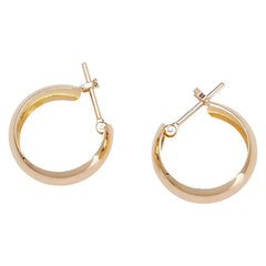 K18YG イエローゴールド フープ ピアス レディース 【中古】