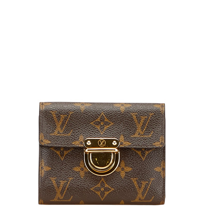 ルイ ヴィトン モノグラム ポルトフォイユコアラ 二つ折り財布 M58013 ブラウン PVC レザー レディース LOUIS VUITTON 【中古】