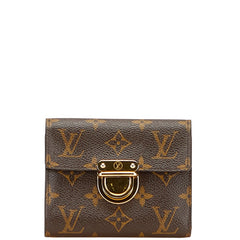 ルイ ヴィトン モノグラム ポルトフォイユコアラ 二つ折り財布 M58013 ブラウン PVC レザー レディース LOUIS VUITTON 【中古】